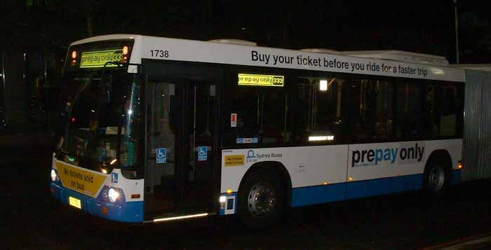 Sydney Buses Volvo B12BLEA Custom CB60 articulated bus 1738